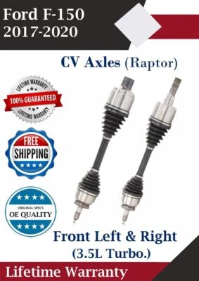 Eje CV delantero izquierdo y derecho OE para Ford F-150 2017-2020 3,5 L turboalimentado Raptor Foto 1 de 4