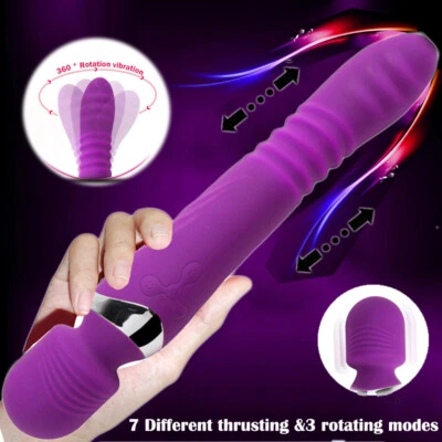 Enorme grande vibrador de aquecimento empurrando vibrador ponto G masturbador brinquedo sexual para mulheres - Imagem 1 de 4