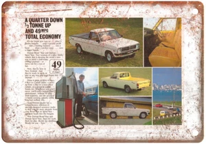 Vintage Datsun 1200 Sport Coupe Auto Ad Reproduction Metal Sign A11422 - Picture 1 of 2