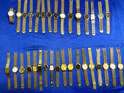 SEIKO MEN'S 33 LOT SALE NOT WORKING WITHOUT MOVEMENTS, SAMPLE QUARTZ WATCHES 033 - Image 1 of 4