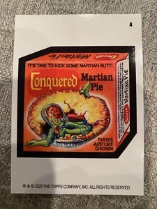 2020 Mars Attacks Wacky Packages Series 4 "CONQUERED" #4 Coupon Back - Bild 1 von 2