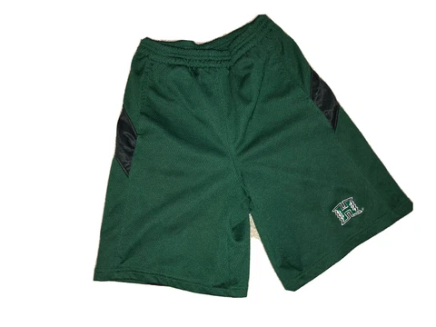 University of Hawaii Warriors Boys Youth Green Shorts size 6/7 Cover
