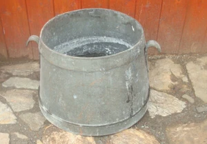 alte große Zinkwanne Waschzuber Zuber - Bild 1 von 5