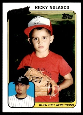 2010 Topps When They Were Young Ricky Nolasco Florida Marlins #WTWYRN - Image 1 of 2