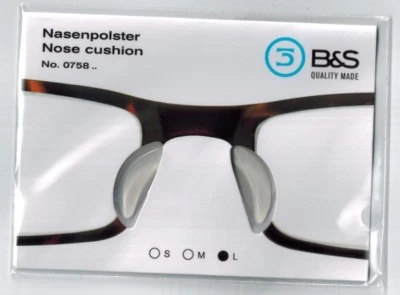 Nasenpolster / Nasenpad / Brillenpads / Brillenpolster XL Silikon selbstklebend  - Bild 1 von 2