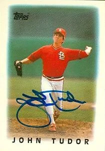 John Tudor autographed Baseball Card (St. Louis Cardinals) 1986 Topps Mini #64 - Image 1 of 1