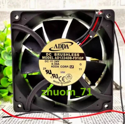 1PC ADDA AD1224DB-F91GP DC24V 0.30A 12038 inverter cooling fan - Image 1 of 4