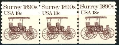 Surrey 1890s Transportation Coil MNH PNC3 Plate 6 Scott's 1907 - Image 1 of 2