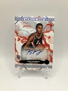 2023-24 Topps Motif Acrylic Drip Kris Murray Blue Auto /49 - Rookie Trailblazers - Picture 1 of 2