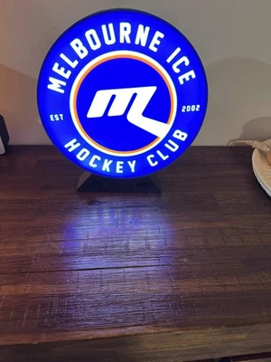 Melbourne Ice - Ice Hockey Team - LED Light up logo/Sign - image 1 of 4