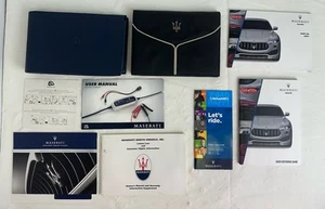 MASERATI LEVANTE OWNERS MANUAL QUICK REFENCE WARRANTY CARD SET + CASE OEM - Picture 1 of 11