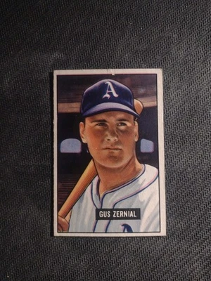 Bowman #262 1951 Gus Zernial Philadelphia Athletics leer artículo Q Foto 1 de 2