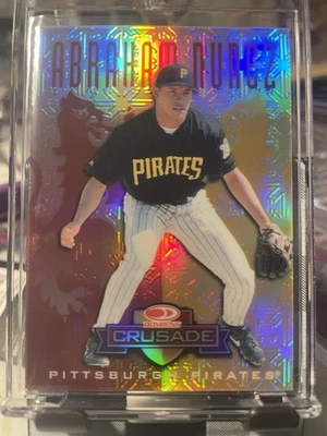 Abraham Nunez Pirates 1997-1998 Donruss Crusade Red /25 Rookie Card - Image 1 of 2