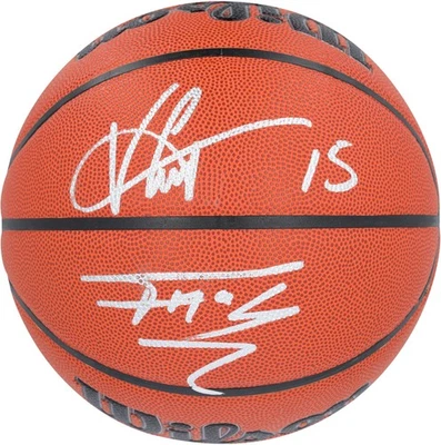 Auténtico balón interior/exterior firmado por Wilson Vince Carter y Tracy McGrady Raptors Foto 1 de 3