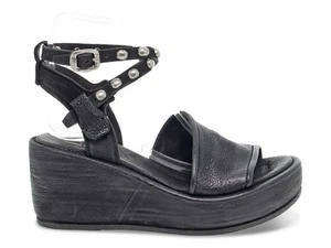 Zeppa A.S.98 A76002 N in pelle nero - Scarpe Donna - Bild 1 von 5