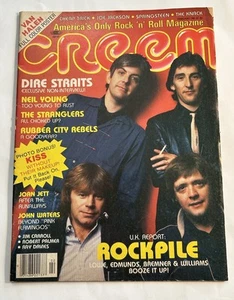 Creem Magazine February 1981 Rockpile Cover Van Halen Poster Kiss Unmasked - Foto 1 di 7