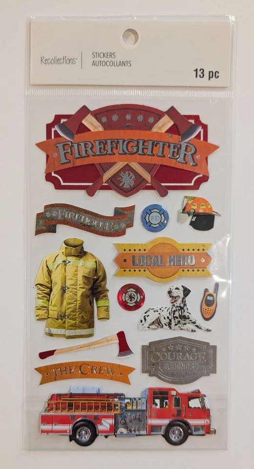 Pegatinas de álbumes de recortes de bombero bombero por recuerdos  Foto 1 de 1