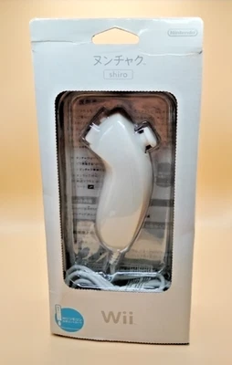 Nintendo Wii Nunchuck Shiro White RVL-004 Japan Version 🔥 Nuovo New Testato ✅ - Immagine 1 di 4