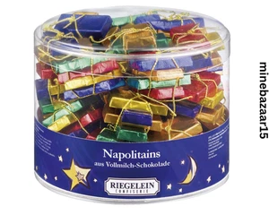 Riegelein Milk Chocolate Napolitains Drum 22 x 12.28g | for Tree Decoration - Picture 1 of 3