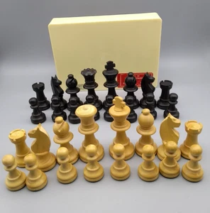 Scacchi Staunton Schachspiel Figure Holz, Art 66 N2 oder N9 Dal Negro Treviso - Bild 1 von 15