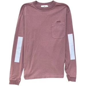 Stone Island Men's Reflective Panel Long Sleeve T-Shirt Pink S - Picture 1 of 10