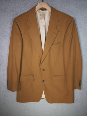 Blazer Joseph & Lyman 100% Cachemira Abrigo Deportivo Chaqueta Para Hombre 42L Marrón 2 Botones Foto 1 de 4