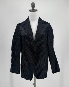 Bojeangles Damen Vintage 70er Disco schwarz metallic Club Blazer Jacke Gr. 9/10 - Bild 1 von 5