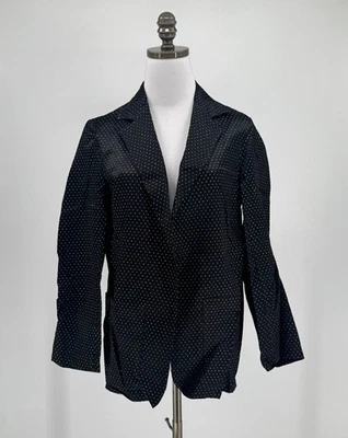 Chaqueta Blazer Bojeangles Mujer Vintage Años 70 Disco Negra Metálica Club Talla 9/10 Foto 1 de 4