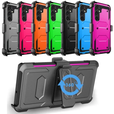 For Samsung Galaxy S23 FE Ultra S23 Plus 5G Phone Case Hybrid Cover Clip Holster - Image 1 of 4