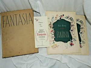 Libro Walt Disney's Fantasia di Simon & Schuster 1940 con programmi Raro!! - Foto 1 di 12