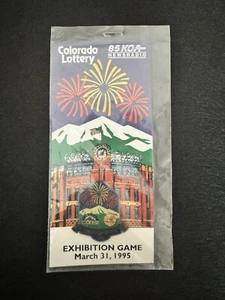 Colorado Rockies New York Yankees Exhibition Series 1995 Souvenir Lapel Hat Pin - Picture 1 of 2