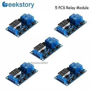 5PCS DC 6-30V 1-Way Relay Module Digital Multifunctional Timer Control Switch - Picture 1 of 5
