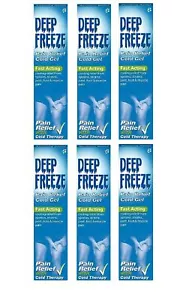 MM Deep Freeze Cold Gel 100g - Pack of 6 for Fast Pain Relief - Picture 1 of 3