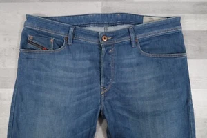 Pantalones de mezclilla para hombre Diesel WAYKEE elásticos regulares rectos azules W38 L32 lavado 084RM - Imagen 1 de 14