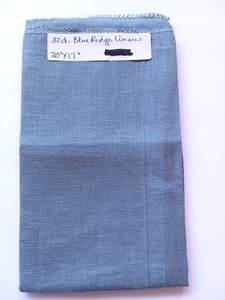 Blue Ridge Linen 32 Count Slate Blue 20x17" Cross Stitch Needlework Nice Quality - Picture 1 of 6