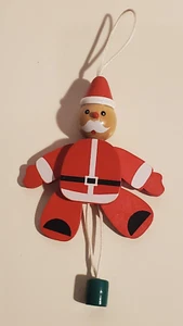 WEIHNACHTEN URLAUB HOLZ WEIHNACHTSMANN ZUGSCHNUR PUPPE STIL ORNAMENT EUROPA - Bild 1 von 3
