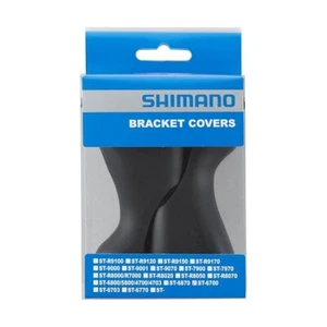 Shimano ST-6700 Ultegra 10-Speed STI Lever Hoods Bracket Covers BLACK Pair - Picture 1 of 2