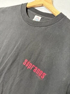T-shirt UOMO MEDIA Delta Pro Peso Soprano Stagione 3 Nera Punto Singolo - Foto 1 di 5