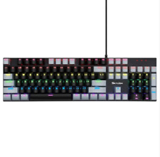SKYLION G300 Wired Mechanical Keyboard 100% RGB 104 key USB keyboard Red switch