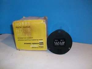 VINTAGE STEWART WARNER HOBBS HOUR METER UNUSED 120V 60HZ - Picture 1 of 2