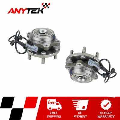 Par de cojinetes de cubo de rueda delantera para Nissan Xterra Suzuki Equator 4x4 2005 2006-2015 Foto 1 de 4