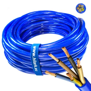 Polyurethan-Kabel H07BQ-F 5x2,5 mm ² 5g2,5 mm² Stromkabel PUR blau Meterware - Bild 1 von 6