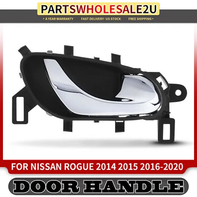 Manija de puerta interior cromada del lado derecho del pasajero para Nissan Rogue Sport 2017-2020 Foto 1 de 4