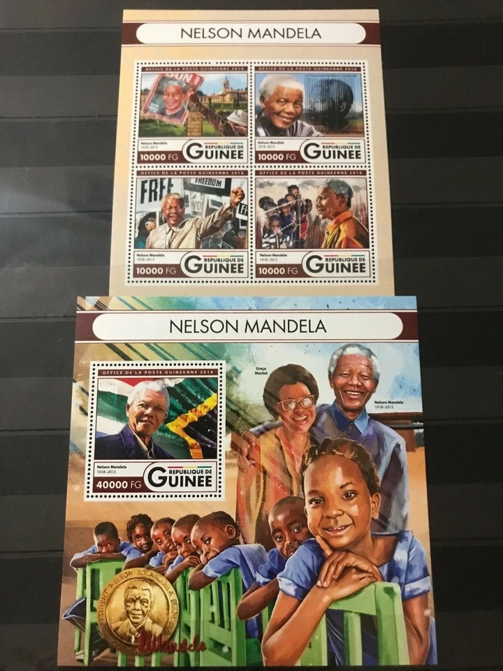 Nelson Mandela - Nobels  - Timbres / stamps - Guinea MNH**  alb.10 - Image 1 of 1