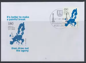 Austria 2020 - Brexit Stamp - cover - funny FDC-02 - Picture 1 of 1