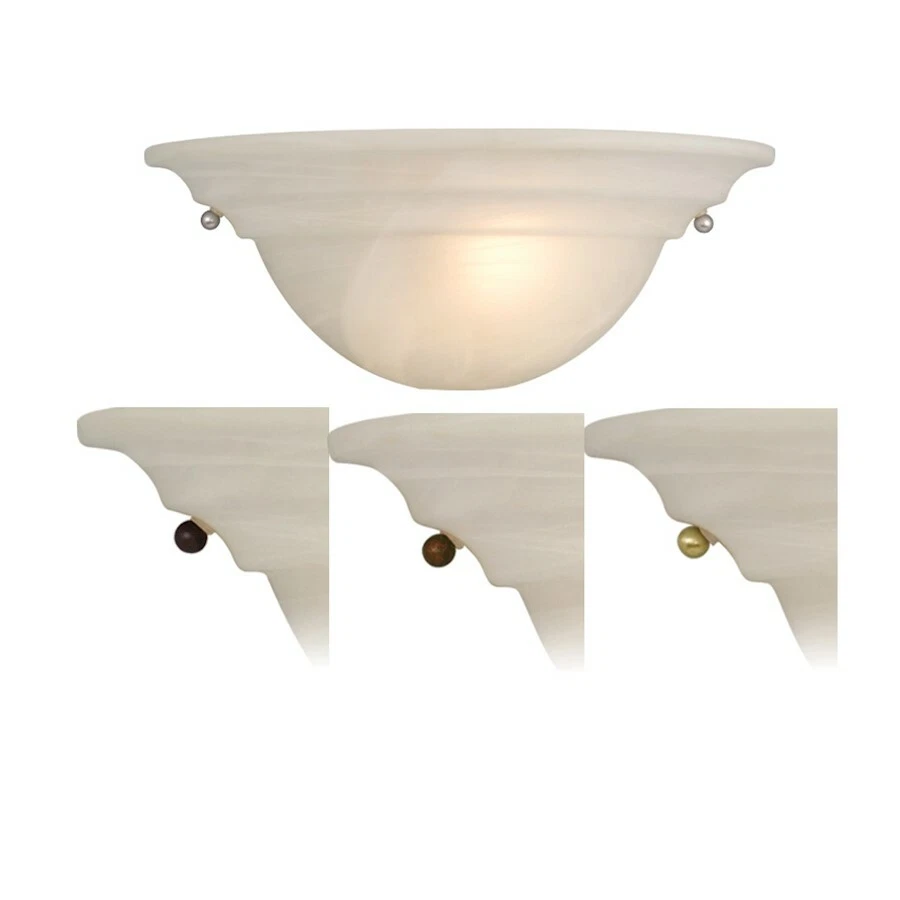 Vaxcel Babylon Wall Sconce Multi Finish w/ Alabaster Glass - WS65373 - Image 1 of 1