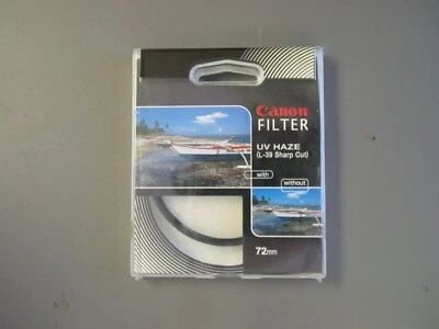 Canon 72mm UV Ultra Violet Haze (L-39 Sharp Cut) Protector Filter - Image 1 of 4
