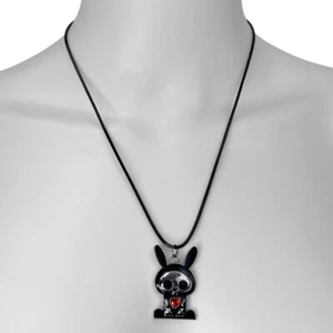 Y2K Rare Visual Kei Skelanimals Character Charm Necklace - Bunny - Picture 1 of 4