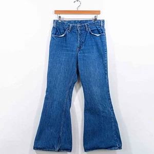 Levis 684 Jeans Talon 42 Zipper Bell Bottom Flare 32 x 31 VTG 70s Hippie - Picture 1 of 14
