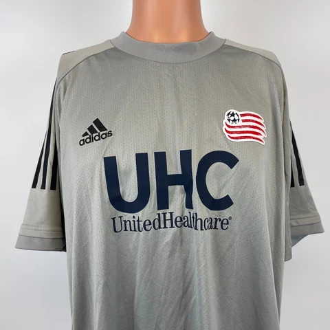 Adidas New England Revolution Performance Aero Knit T Shirt MLS Soccer Grey XL Cover